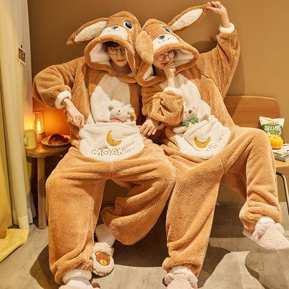 Adults Matching Animal Onesies