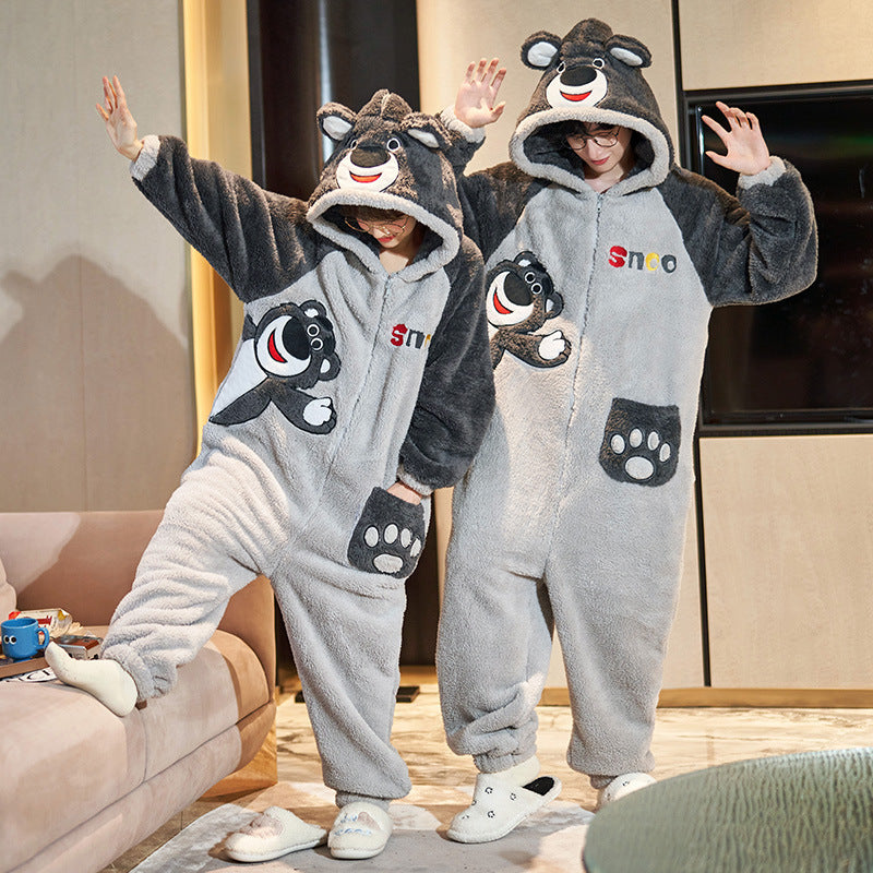 Adults Matching Animal Onesies