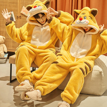 Adults Matching Animal Onesies