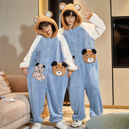 Adults Matching Animal Onesies