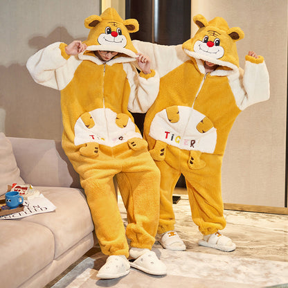 Adults Matching Animal Onesies