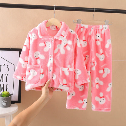 Children's Flannel Pajamas Suit