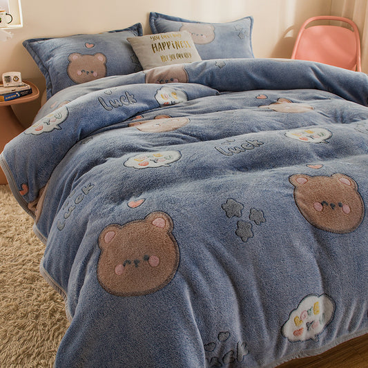 Winter Blanket With Cute Prints